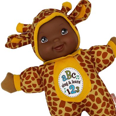 Goldberger Doll Baby's First Sing & Learn Baby Doll Giraffe