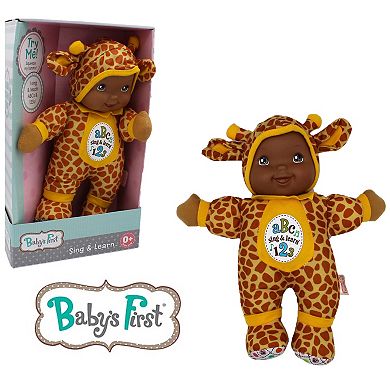 Goldberger Doll Baby's First Sing & Learn Baby Doll Giraffe