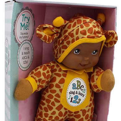 Goldberger Doll Baby's First Sing & Learn Baby Doll Giraffe