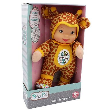Goldberger Doll Baby's First Sing & Learn Giraffe Bi-Lingual (English and Spanish)
