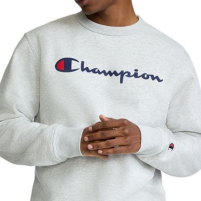 Men's Champion® Midweight Crewneck Sweatshirt with Classic Script Logo