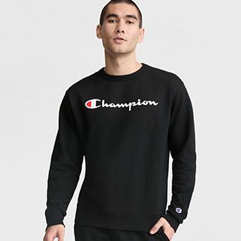 Men's Champion® Midweight Crewneck Sweatshirt with Classic Script Logo