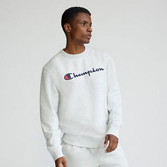 Men's Champion® Midweight Crewneck Sweatshirt with Classic Script Logo