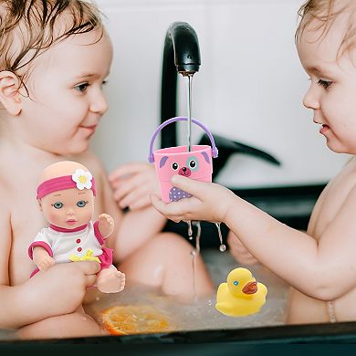 New Adventures 8-in. Baby Doll Bath Time Playset