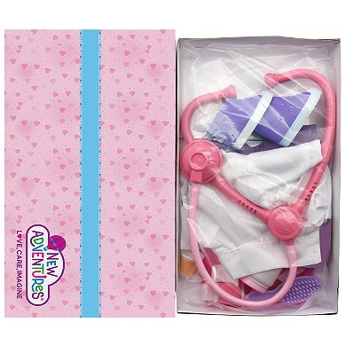 New Adventures Doctor 15 Piece Outfit & Accessories Dress Up Set