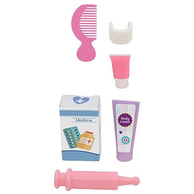 New Adventures Lil Tots: Talking Doctor 14" Blonde Doll 6-Pc. Playset