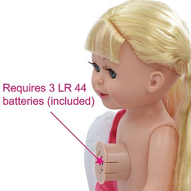 New Adventures Lil Tots: Talking Doctor 14" Blonde Doll 6-Pc. Playset