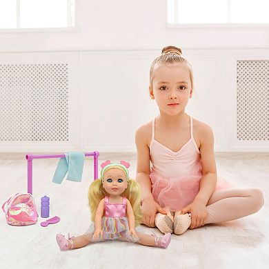 New Adventures Style Dreamers: 14" Blonde Hair Doll 5-Pc. Ballet Set