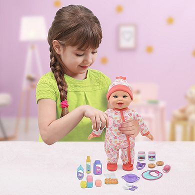 New Adventures Little Darlings: Bouncing Baby 12" Doll 10-Pc. Playset