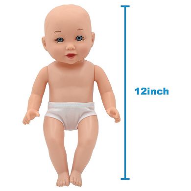New Adventures Little Darlings: Wash N' Play 12" Doll 7-Pc. Baby Set