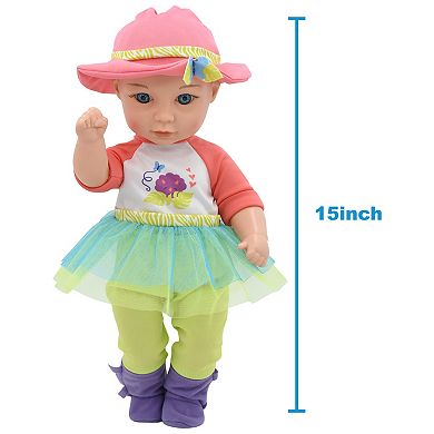 New Adventures Little Darlings: Hop On Baby & Plush Dino