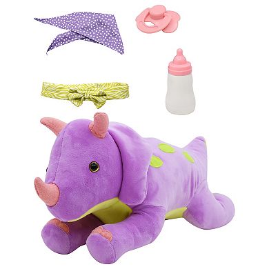 New Adventures Little Darlings: Hop On Baby & Plush Dino