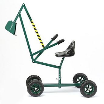 Trimate Sandbox Ride-On Excavator Wheeled Metal Outdoor Digging Toy