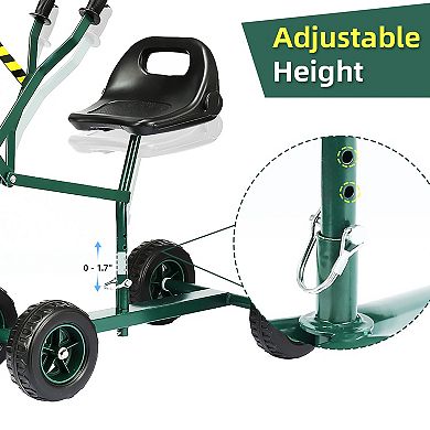 Trimate Sandbox Ride-On Excavator Wheeled Metal Outdoor Digging Toy