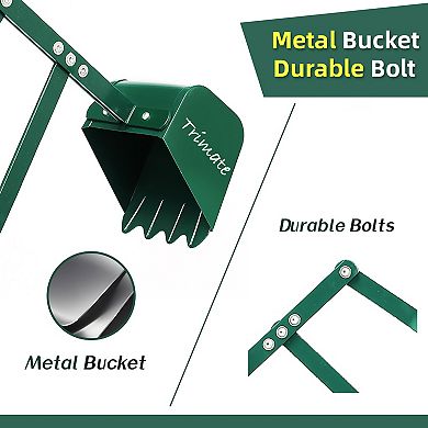 Trimate Sandbox Ride-On Excavator Wheeled Metal Outdoor Digging Toy