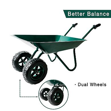 Trimate Metal Wheelbarrow Outdoor-Indoor Play Toy