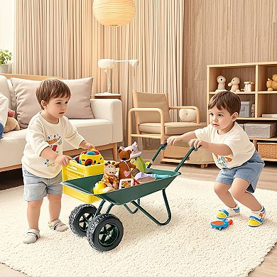 Trimate Metal Wheelbarrow Outdoor-Indoor Play Toy