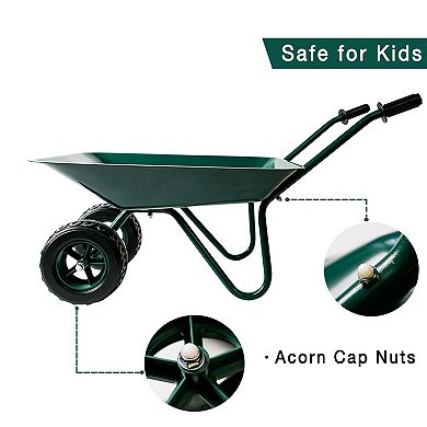 Trimate Metal Wheelbarrow Outdoor-Indoor Play Toy