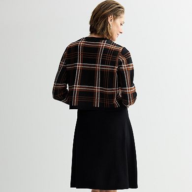 Women's Sandra Darren Attached Jacket Sweater Dress