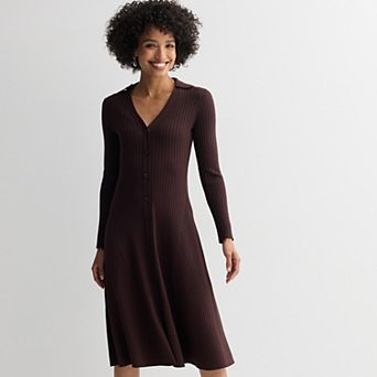 Women's Maison Tara Ribbed Sweater Dress