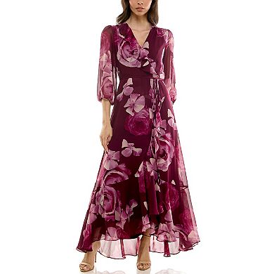 Women's Maison Tara Ruffle Wrap Maxi Dress