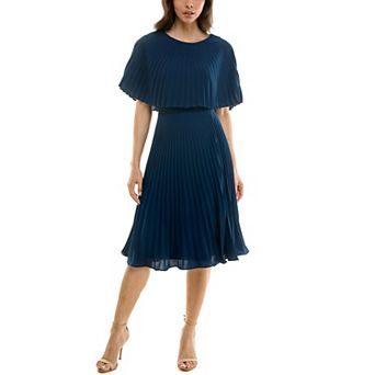 Women's Maison Tara Pleated Caplet & Skirt Dress