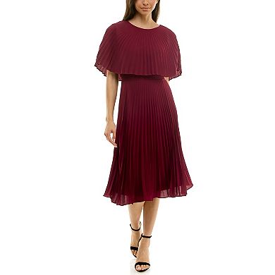 Women's Maison Tara Pleated Caplet & Skirt Dress