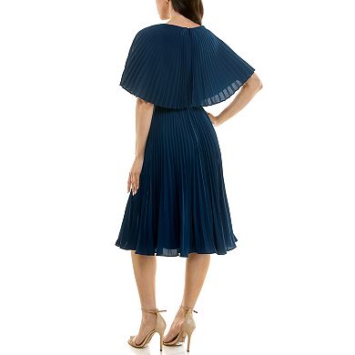 Women's Maison Tara Pleated Caplet & Skirt Dress