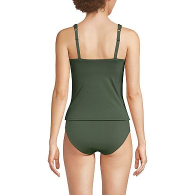 Women's Lands' End Crochet High Neck Tankini Top