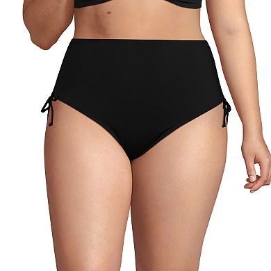 Plus Size Lands' End Size High Waisted Adjustable Bikini Bottoms