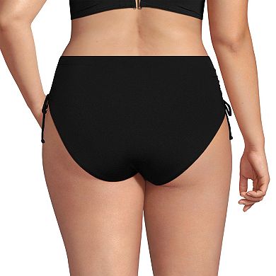 Plus Size Lands' End Size High Waisted Adjustable Bikini Bottoms