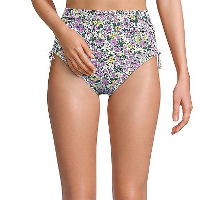 Women's Lands' End High Waisted Adjustable Bikini Bottoms