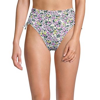 Women's Lands' End High Waisted Adjustable Bikini Bottoms