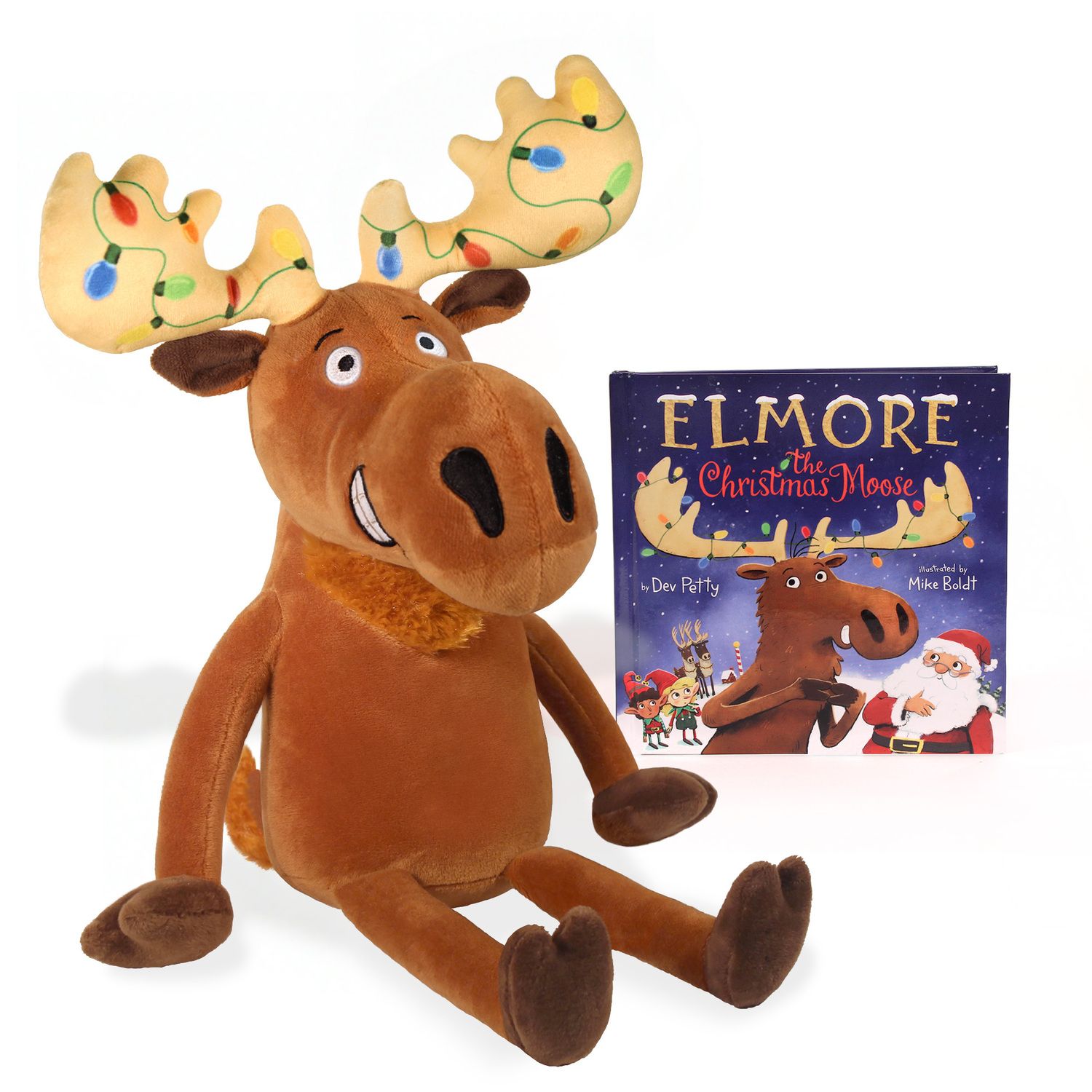 Детские мягкие игрушки Kohl's Cares Elmore Moose Plush and Book Bundle