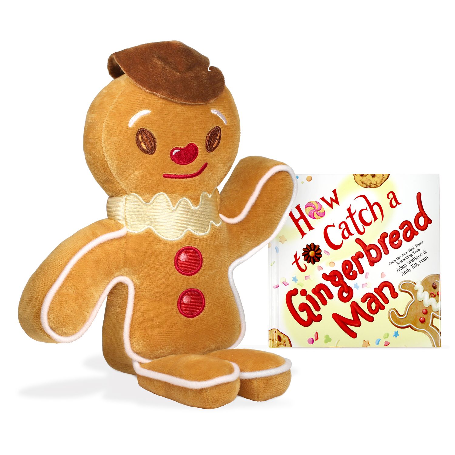 Детские мягкие игрушки Kohl's Cares Gingerbread Man Plush and Book Bundle