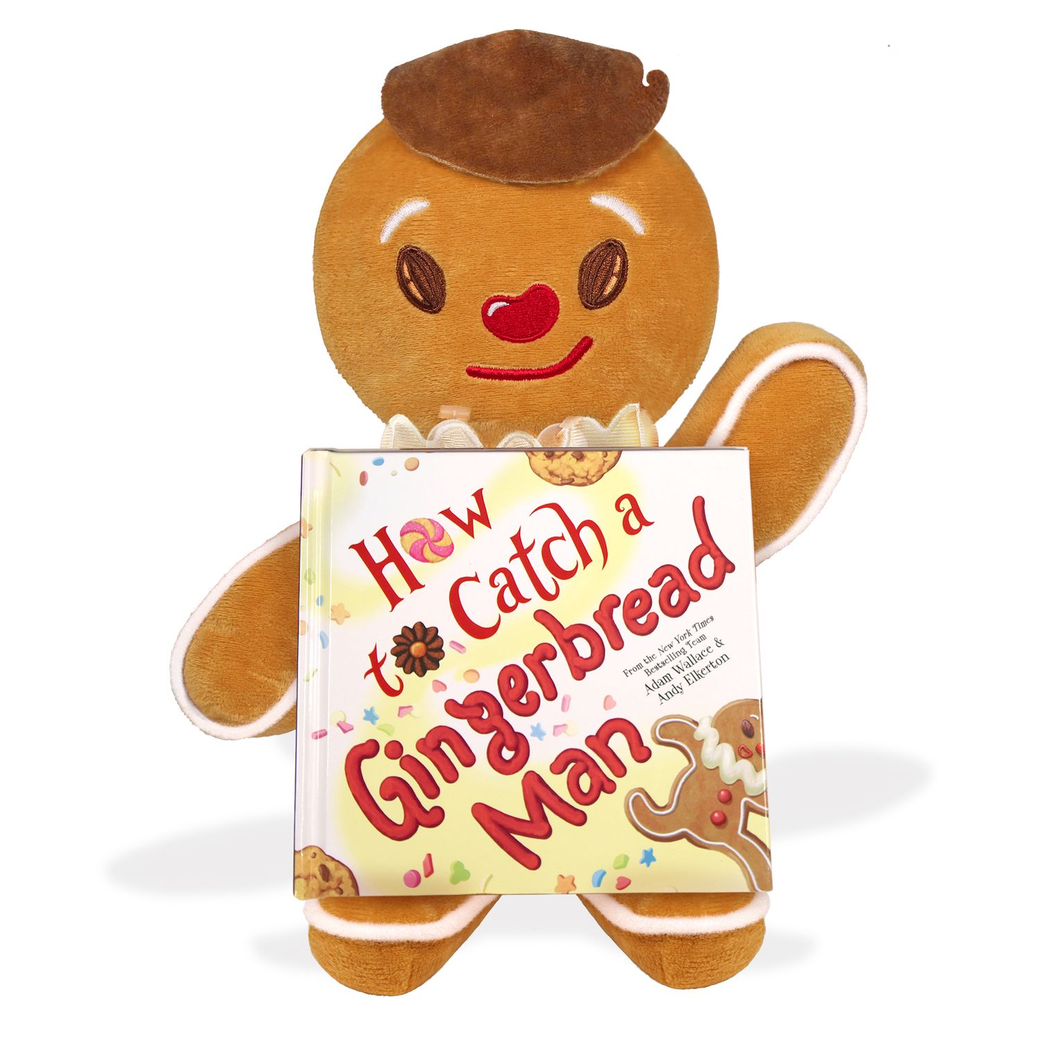 Детские мягкие игрушки Kohl's Cares Gingerbread Man Plush and Book Bundle — фото 2