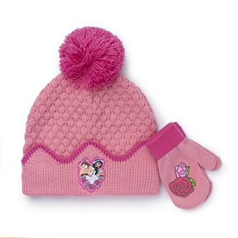 Disney's Princess Girls' 2 pc Hat & Mittens Set