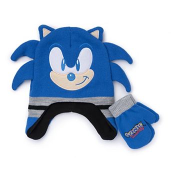 Boys' SEGA Sonic 2 pc Hat & Mittens Set