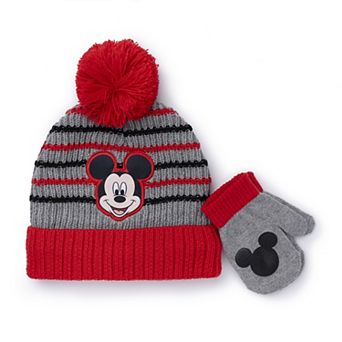 Kids Disney's Mickey Mouse 2 pc Hat & Mittens Set