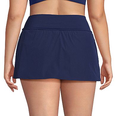Plus Size Lands' End Pinchless Swim Skort
