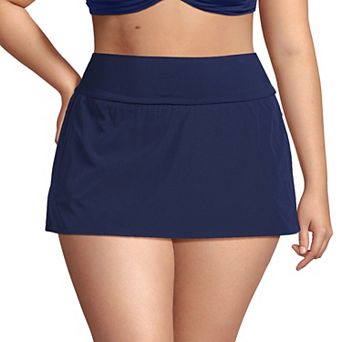 Plus Size Lands' End Pinchless Swim Skort