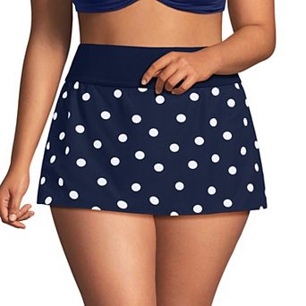 Plus Size Lands' End Pinchless Swim Skort