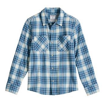 Boys 8-20 Sonoma Goods For Life® Flannel Long Sleeve Shirt in Regular & Husky