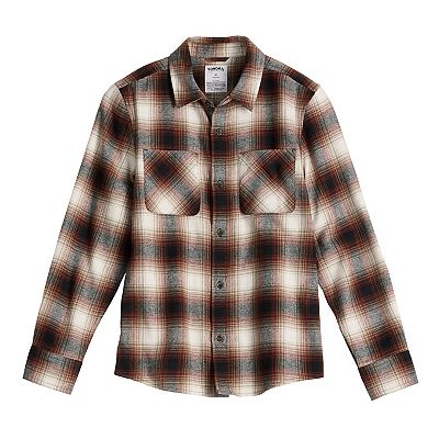 blue dress for baby girl Roper Boys Short Sleeve Snap Brown Plaid Western Shirt main image 0