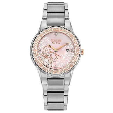 Disney's Sleeping Beauty Aurora Enchanted Eco-Drive Watch with Stainless Steel Bracelet & Pin Box Set by Citizen – GA1081-65N