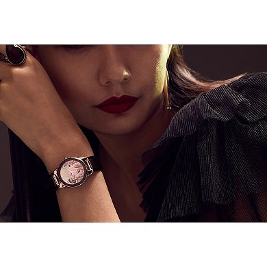 Disney's Villain Maleficent Eco-Drive Watch with Black Leather Strap & Stainless Steel Case by Citizen – GA1080-41Y