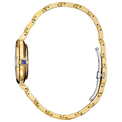 Disney Princess Cinderella Eco-Drive Watch with Gold Tone Stainless Steel Case, Blue Dial & Pin Box Set by Citizen – EM1068-69W