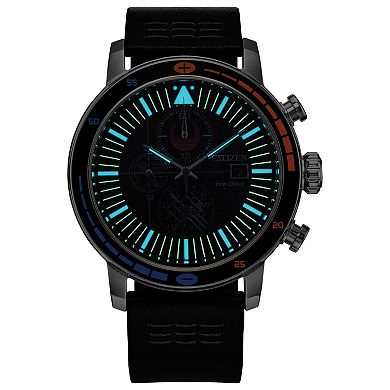 Star Wars Rebel Starfighter Eco-Drive Watch with Black Leather Strap & Pin Box Set by Citizen – CA0870-43W