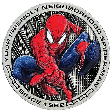 Marvel's Spider-Man Eco-Drive Watch with Stainless Steel Case & Cordura Leather Strap by Citizen – CA0855-47W