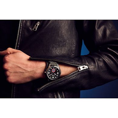 Marvel's Captain America Forever Eco-Drive Watch with Black Dial & Cordura Strap by Citizen – BV1140-00W